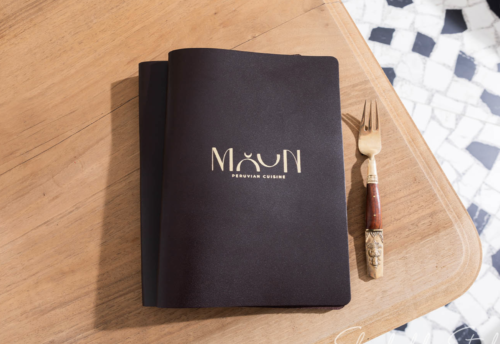 Bìa menu da nâu gáy còng - Image 3